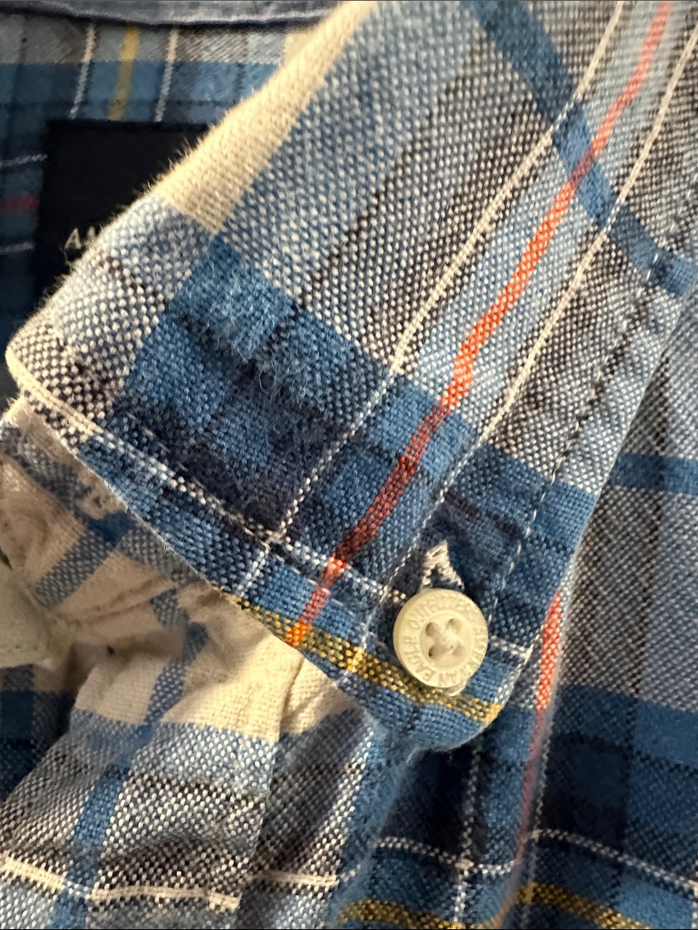 AMERICAN EAGLE Unisex Plaid Button-Down Shirt Sz S Seriously Soft Cotton Country - Picture 11 of 14